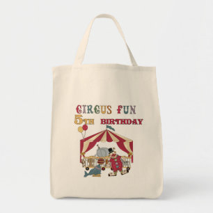 Circus 5th Birthday tshirts and Gifts Tote Bag