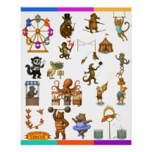Circus acts poster