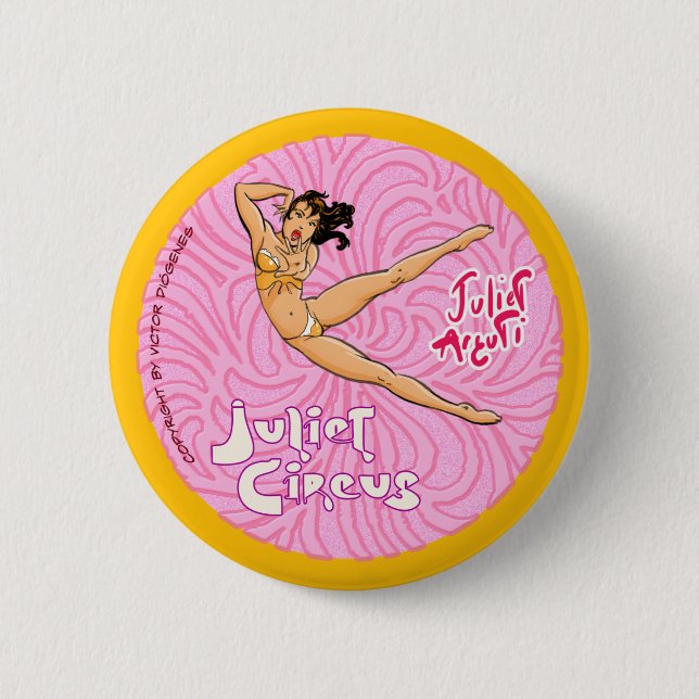 Circus Aerialist Button (Front)