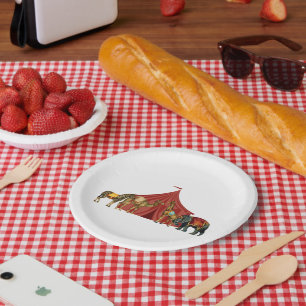 Circus Animals And Tent Paper Plates