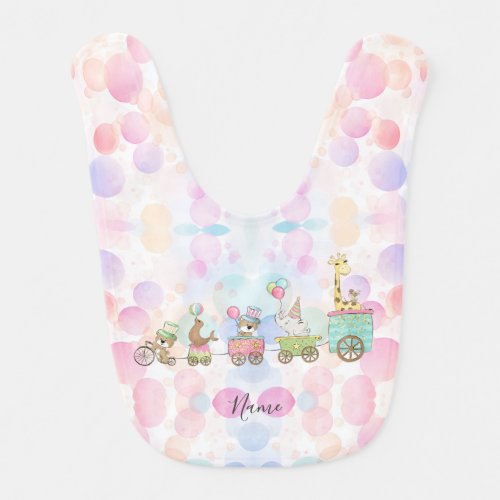 Circus Animals Baby Bib