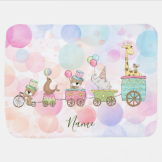 Circus Animals Baby Blanket