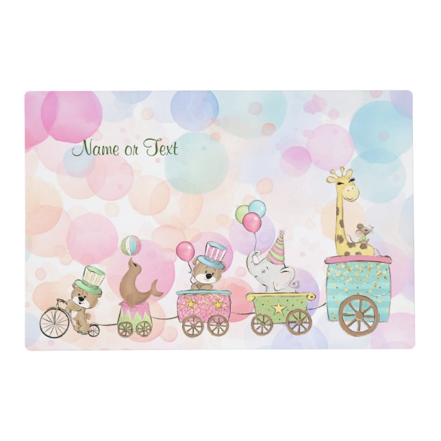 Circus Animals Placemat (Front)
