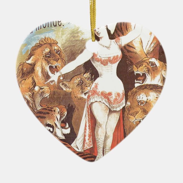 circus art ceramic ornament (Front)