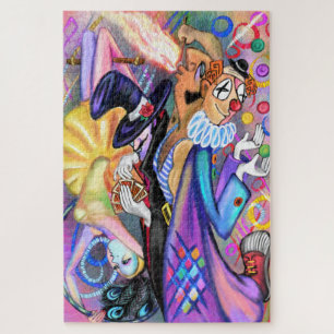 Circus Artists - Clown Acrobat Magician Fire Eater Jigsaw Puzzle