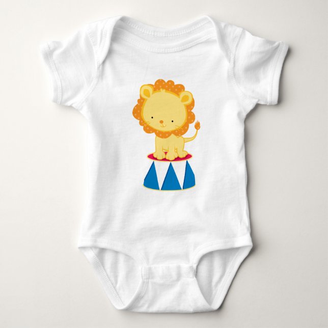 Circus Baby Lion Baby Bodysuit (Front)