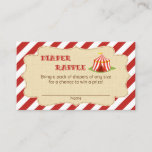 Circus Baby Shower Diaper Raffle Tickets Enclosure Card at Zazzle