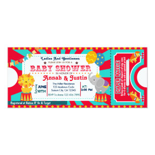 carnival baby shower invitations  zazzle