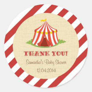 Circus Baby Shower Sticker