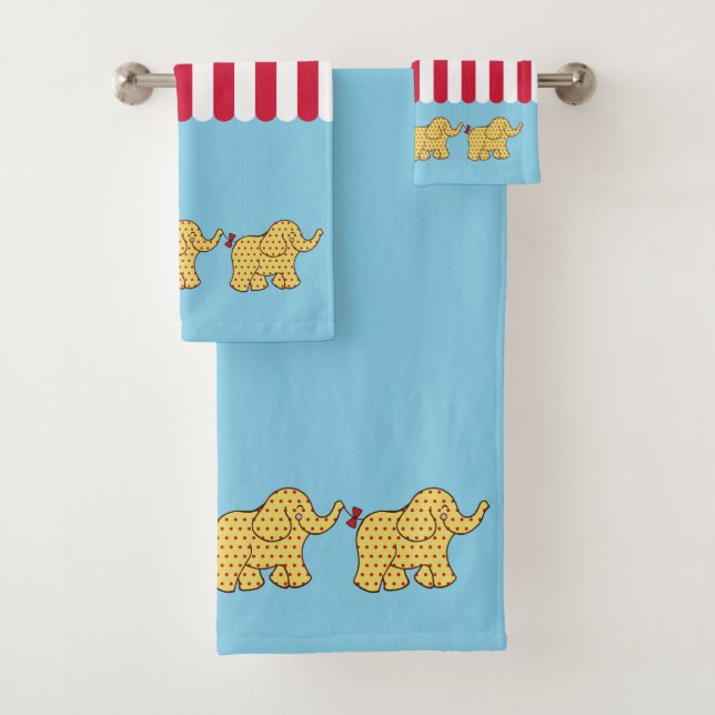 Circus Bathroom Towel Set (Insitu)
