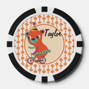 Circus Bear Poker Chips by doozydoodles at Zazzle