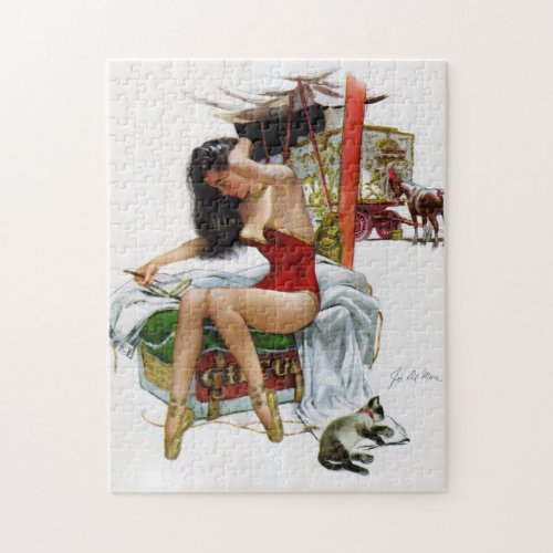 Circus Beauty Vintage Art Pin_Up Girl Jigsaw Puzzle