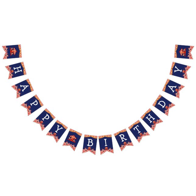 Circus Birthday Bunting Flags (All)