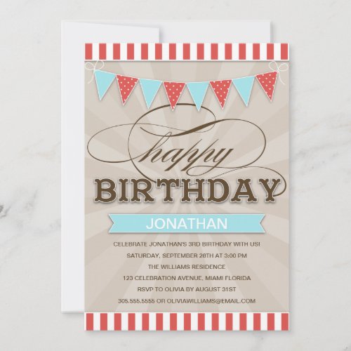 CIRCUS BIRTHDAY | CHILDREN'S BIRTHDAY INVITATIONS