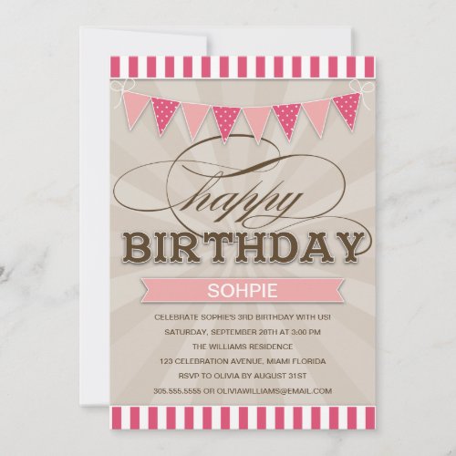 CIRCUS BIRTHDAY | CHILDREN'S BIRTHDAY INVITATIONS