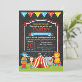 Circus Birthday Invitation (Standing Front)
