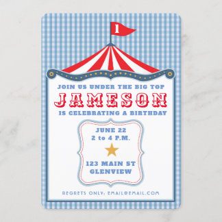 Circus Birthday Invitation