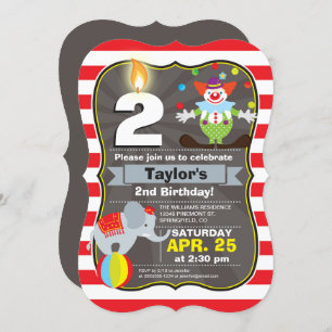 Circus Birthday Invitation
