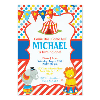 carnival themed invitations