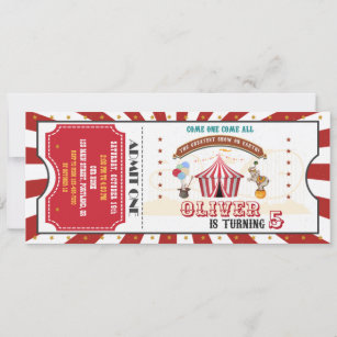 Carnival Ticket Invitations & Invitation Templates