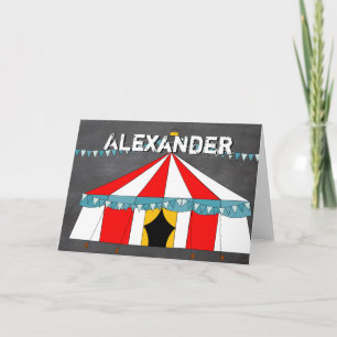 Circus Birthday Party Card
