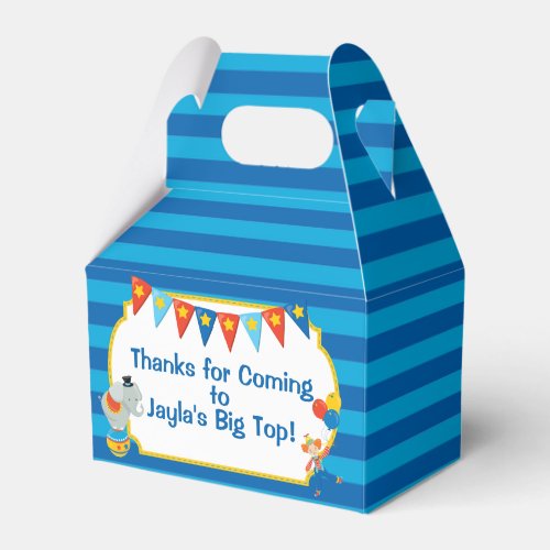 Circus Birthday Party Favors Carnival Favor Box