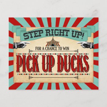 Circus Birthday Party Game Sign Pick Up Ducks by TiffsSweetDesigns at Zazzle