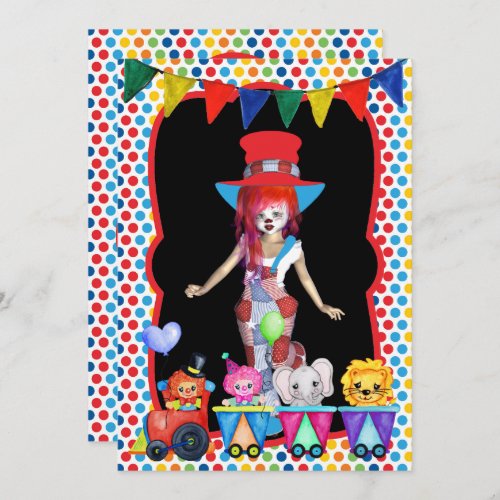 Circus Birthday Party Invitation