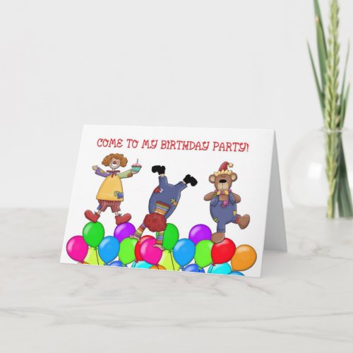 Circus Birthday Party Invitation