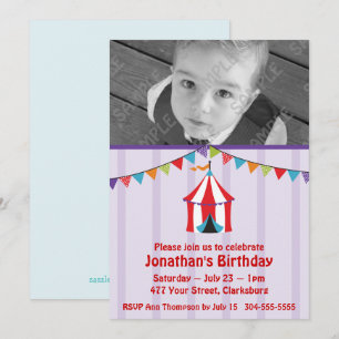 Circus Birthday Party Photo Template