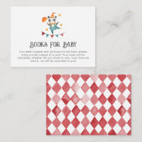 Circus Books For Baby Card | Carnival Baby Shower