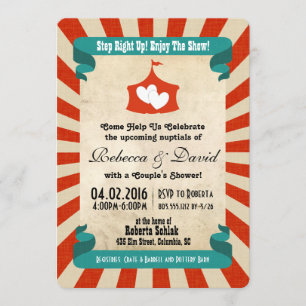 Circus Bridal Shower Invitation