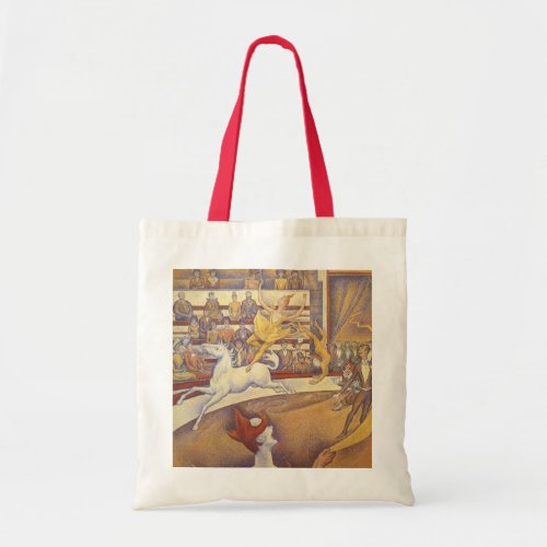 Circus by Georges Seurat Vintage Pointillism Art Tote Bag