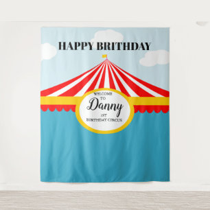 CIRCUS carnival BIRTHDAY BACKDROP