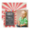 Circus carnival birthday invitation Big top Chalk