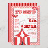Circus Carnival Birthday Party Big Top  Invitation (Front/Back)