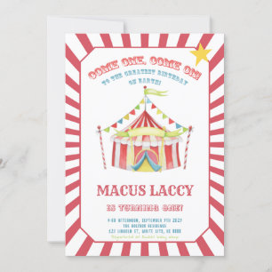 Circus Carnival Birthday Party Invitation