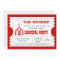 Circus Carnival Birthday Party Ticket Invitation
