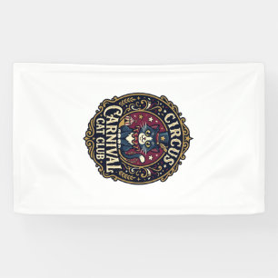 Circus Carnival Cat Cat Dad Gift Idea - Circus Car Banner
