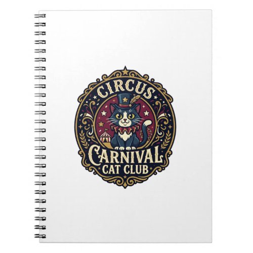 Circus Carnival Cat Cat Dad Gift Idea - Circus Car Notebook