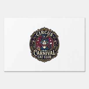 Circus Carnival Cat Cat Dad Gift Idea - Circus Car Sign