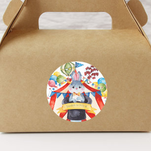 Circus Carnival Classic Round Sticker