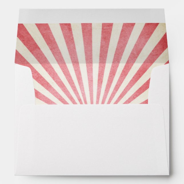 Circus Carnival Envelope Birthday Vintage (Back (Bottom))