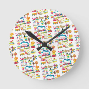 Circus Carnival Fun Clock