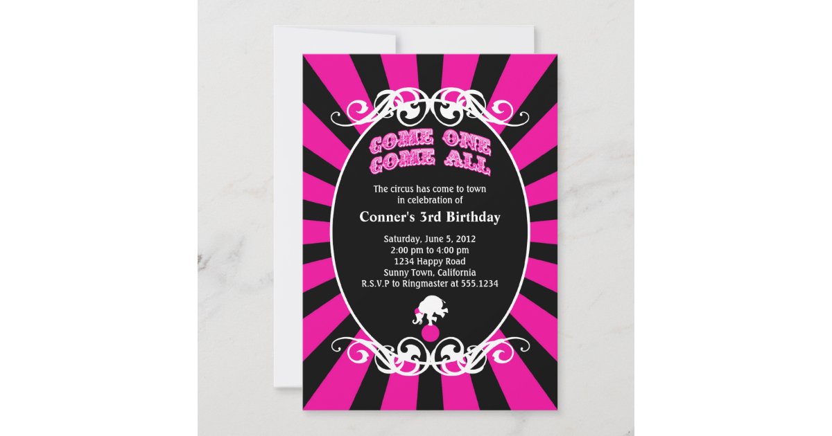 Circus Carnival Invitation | Zazzle