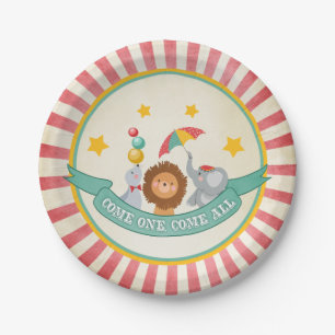 Circus Carnival Party Paper Plates