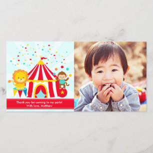 Circus Carnival Personalized Thank You