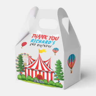 Circus Carnival Theme Birthday Party Favor Boxes