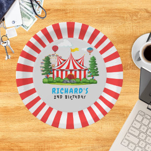 Circus Carnival Theme Birthday Party Paper Plates
