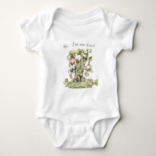 Circus Carnival  Woodland Forest Animal Baby Bodysuit